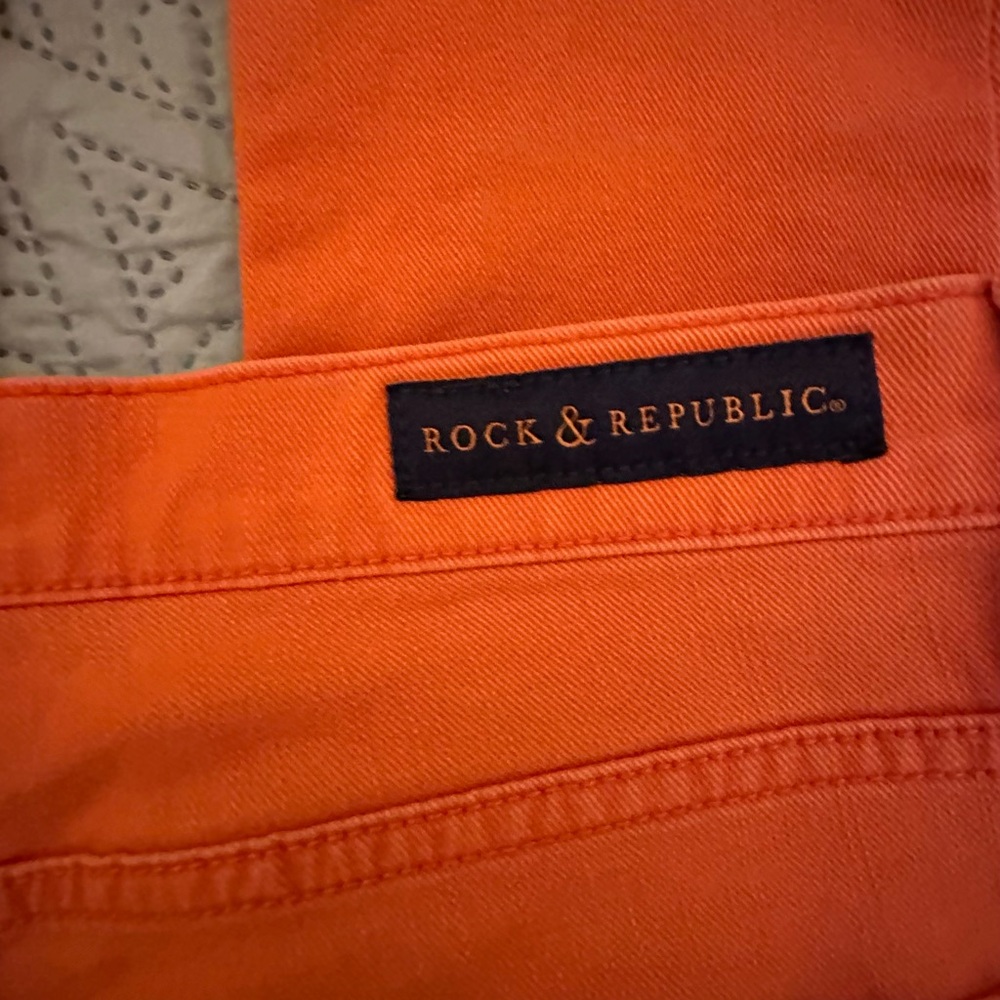 Rock & Republic Orange Skinny Jeans - Picture 7 of 8